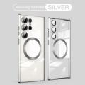 【Lejia】For Galaxy S23 protective camera MagSafe clear cover.