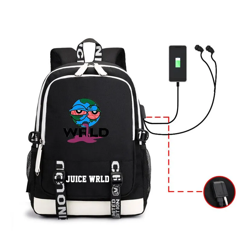 Juice Wrld Printed Backpack For Men And Women Students School Bag