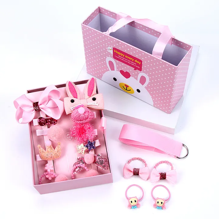 Children's%20hair%20ornaments%2018%20piece%20set%20of%20girls%20headwear%20bow%20cute%20hairpin%20super%20fairy%20princess%20hair%20tie%20hairpin%20gift%20box%20wholesale%20-%20Image%203