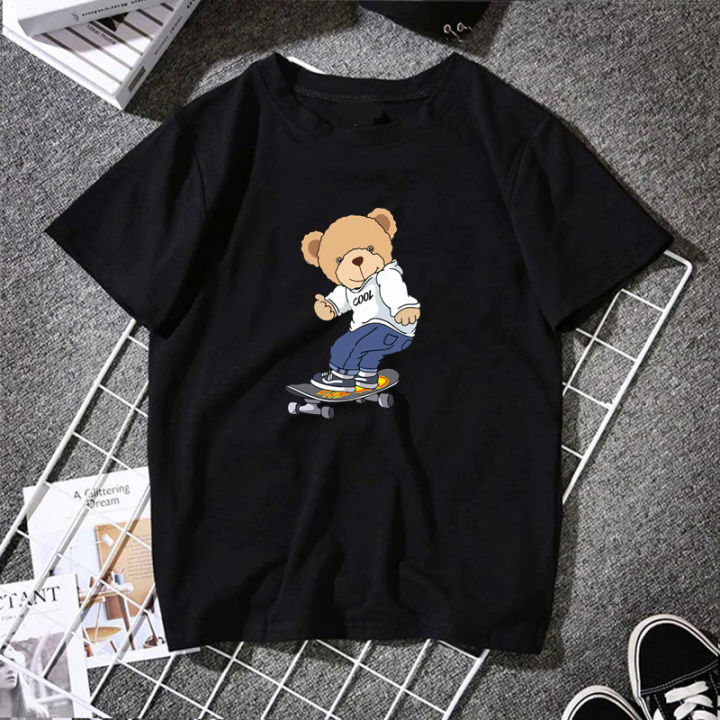 Cute%20Teddy%20Bear%20Print%20Shirt%20Short%20Sleeve%20O%20Neck%20Loose%20Tshirt%20Women%20Summer%20T%20shirt%20Men%20and%20Women%20Streetwear%20Cartoon%20Fashion%20Tee%20-%20Image%206
