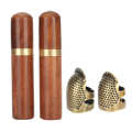 Needles Sewing Tools Kit Double Hole Needle Hand-Working Metal Long Nail Thimble Combination. 