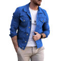 Men's Jacket 2023 New Mens Denim Jacket Slim Fit Fashion Casual Pocket Jacket Coat Men Handsome Spring Autumn Classic Red Coat.