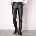 Thoshine Brand Spring Fall Men Leather Pants Slim Fit Pencil Pants Male Fashion PU Leather Trousers Motorcycle Pants Streetwear.