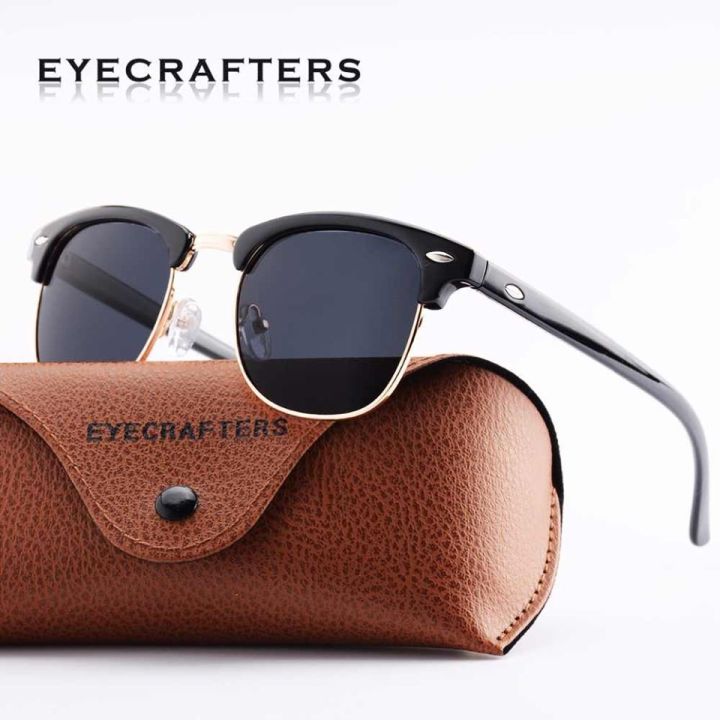 Luxury Brand Designer Black Man Sun Glasses Mirror - Ring For Men