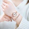 Fashion Small Dial Rose Gold Women Watches Luxury Alloy Strap Ladies Bracelet Watch Gift Relogio Feminino Quartz Watch for Women.