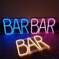 LED Bar Open Neon Signs Lights For Pub Bar Bedroom Wall Hanging Atmosphere Lamp Battery USB Home Christmas Party Room Decor.
