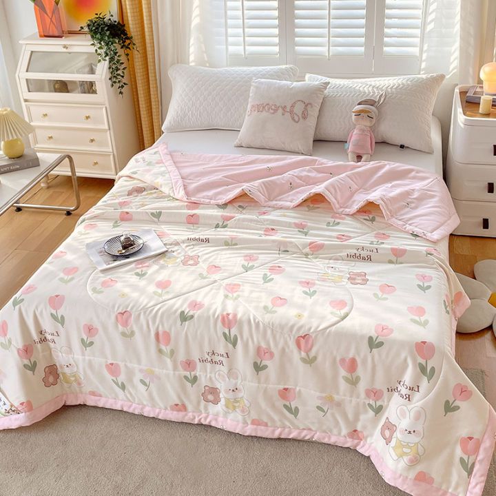 100%25Inside%20and%20Outside%20Cotton%20Summer%20Quilt%20Airable%20Cover%20Summer%20Blanket%20Pure%20Cotton%20Double%20Single%20Machine%20Washable%20Summer%20Thin%20Quilt%20Core%20-%20Image%206