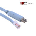 Ftdi Usb 2.0 Db9 To Rj45 Rs232 Serial Console Router Blue Cable For Cisco -Link.
