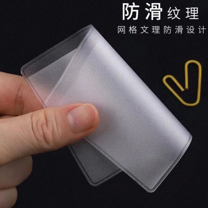 10/5%20Pcs%20Transparent%20PVC%20Card%20Holder,%20Safe%20from%20Damage/Scratch%20-%20Image%204