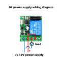 433 Mhz Universal Wireless Remote Control Switch DC 12V 1CH Relay Receiver Module and RF Transmitter Electronic Lock Control Diy.