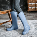 Fashion Stocking Rain Boots Women's Four Seasons Waterproof Non-Slip Rubber Shoes Thick Bottom Long Tube Rain Shoes Fishing Shopping Rain Boots Women's Summer. 