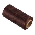 2 Pcs 260M 150D 1MM Leather Sewing Waxed Wax Thread Hand Needle Cord Craft DIY Color:Light Brown & Gray. 