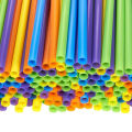 Straws Flexible juice Pipe - 100pcs Multicolor. 