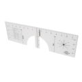 T Shirt Ruler PVC Accurate Scale Tshirt Alignment Tool For Designer DGD.