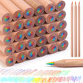 1/3pcs 7 Colour Log Rainbow Core Coloured Pencils Student Drawing Pencils. 