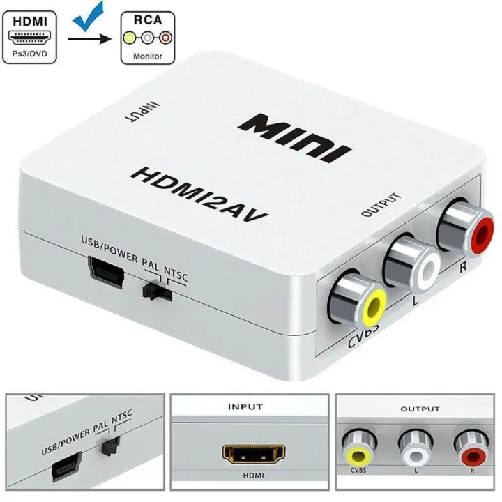 HDMI%20to%20AV%201080P%20Converter%20HDMI%20to%20RCA%20Audio%20Video%20CVBS%20Adapter%20-%20Image%202