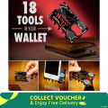 Wallet Ninja- 18 in 1 Multi Functional Ninja Wallet Pocket Tools. 