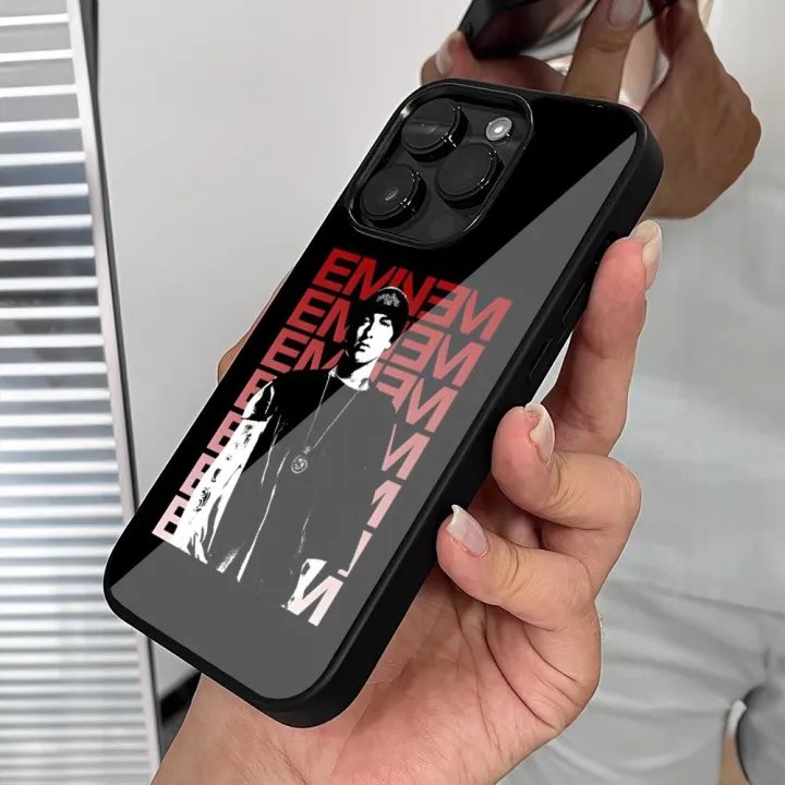 Hop Rapper Eminem Rap Phone Case For Iphone 15 14 13 12 11 Pro Max Mini 8 6 7 Plus Se Xr X Xs 2020 PC+TPU Cover