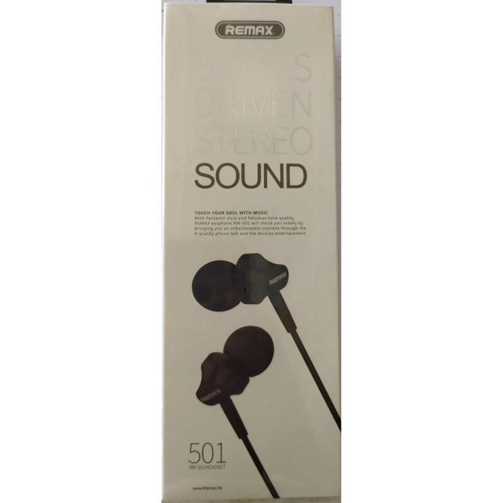 Remax RM-501 Bass Driven Stereo Earphone | Daraz.com.bd
