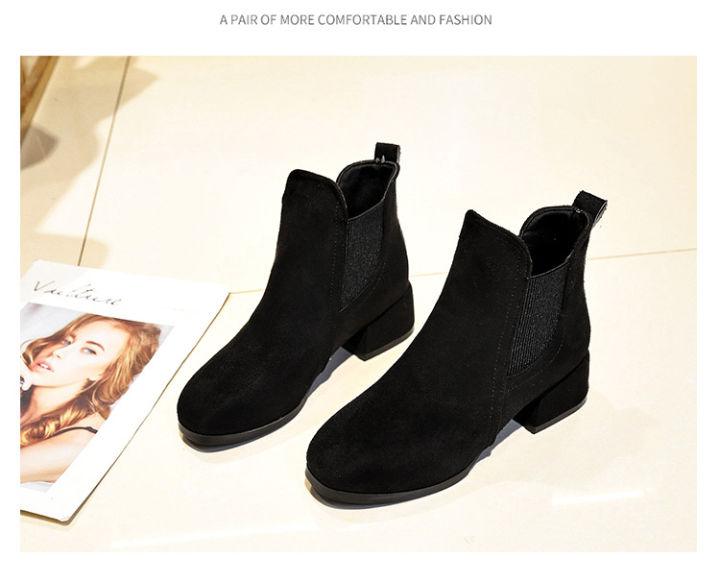 Bootie%20women's%20autumn%20winter%20fashion%20martin%20boots%20women's%20low%20heel%20flat%20short%20boots%20cotton%20boots%20women's%20single%20boots%20-%20Image%203