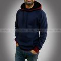 Premium Quality Navy Blue Color Full Sleeve Hoodie Jacket for Men. 