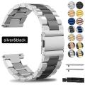 18mm 20mm 22mm 24mm Metal Stainless Steel Strap For Samsung Galaxy Watch 3 41mm 45mm Bands For Samsung Galaxy Watch Active 2 40mm 44mm Straps Bracelet with Tool. 