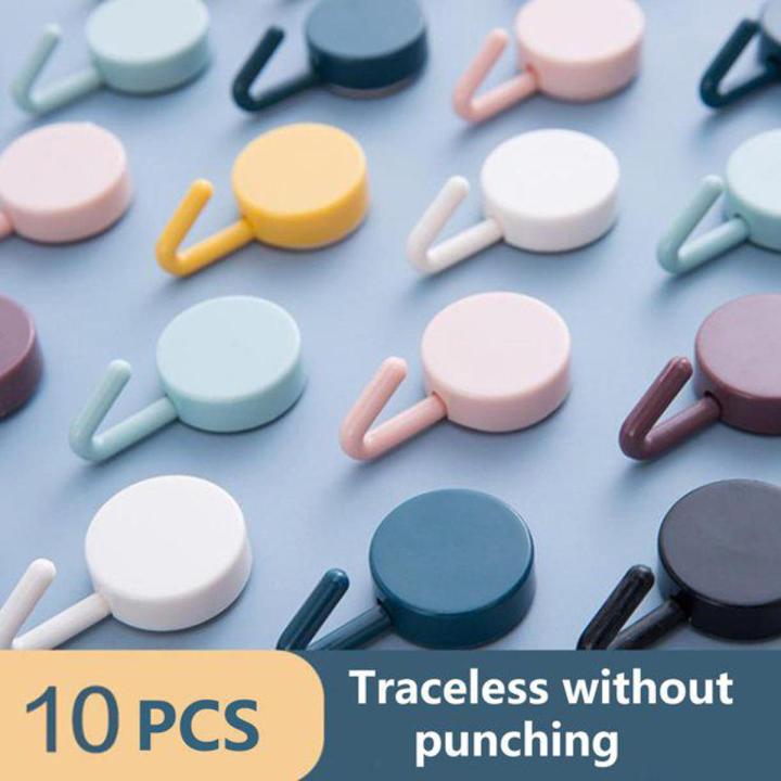 10Pcs%20Sticky%20Hooks%20Strong%20Adhesive%20Wall%20Hanging%20Self-adhesive%20No%20Punching%20High%20Load-bearing%20Organizer%20Moisture-proof%20Door%20Wall%20Hanger%20Hooks%20-%20Image%202
