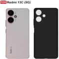 Back Cover for Cover Case for Redmi 13C 5G (Black Bumper) (Transparent, Camera Bump Protector Black, Grip Case, Silicon.