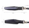 2PCS BLUE Motorcycle Indicators Flowing Turn Signal Lights Motorbike Turning Indicators. 