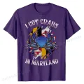 I Got Crabs In Maryland Day Blue Crab T-Shirt Cotton Casual Tops Shirts Slim Fit Men T Shirt. 