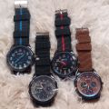 Current 8 Man leather analog watch for men. 