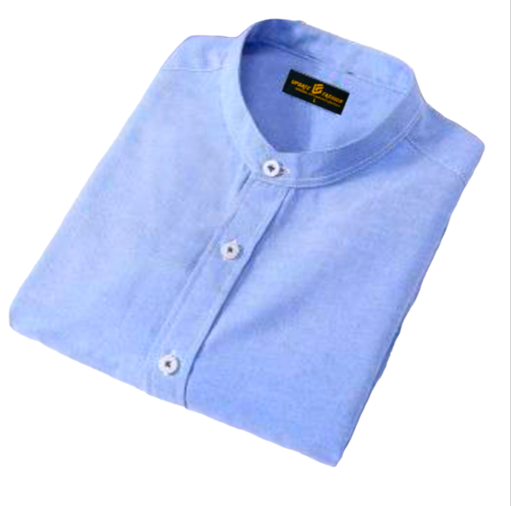 Luxury Band collar long -sleeve casual shirt for men - 205088472