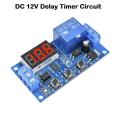12V De-lay Timer Circuit DC-12V DC12V Infinite Cycle De-lay Timing Ti-mer Relay ON OFF Switches Loop Module Timer Cycle Control Multifunction Circuit With LED Display. 