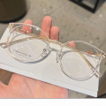Korean Round Brown Glasses Eyeglass Frames for Women No Grade Prescription Myopia Spectacle Frames for Women Transparent Optic. 
