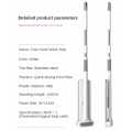 Free Microfiber Flat Mop,Long Handle,360 Degree Aluminum Flat Mop Head with 2 Mop Pads, Suitable for Home & Kitchen.