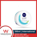 NIVEA Soft Light Moisturising Cream 200ml For Face Body Hands. 