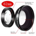 62mm 0.43X Wide Angle Macro Conversion Lens for sony HDR-XR520 VHDR-CX7 HDR-SR5 nikon canon pentax olympus DSLR camera.