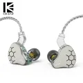 KBEAR Lark Hybrid 1DD+1BA Driver Unit In Ear Earphone Hifi sport music earbuds With 0.78mm pin with 4N Silver plated cable KS2. 