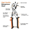 Leather Hole Puncher , Sets for Belts, Shoes, Fabric, DIY & Craft Projects, Multi Hole Size Use.