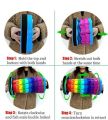 Useful Rainbow Collapsible Folding Chair And Portable Seat.