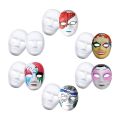 White Mask,24Pcs Halloween Full Face Mask Blank DIY Mask Dance Cosplay Party Plain Masquerade Paper Mask to Decorate. 
