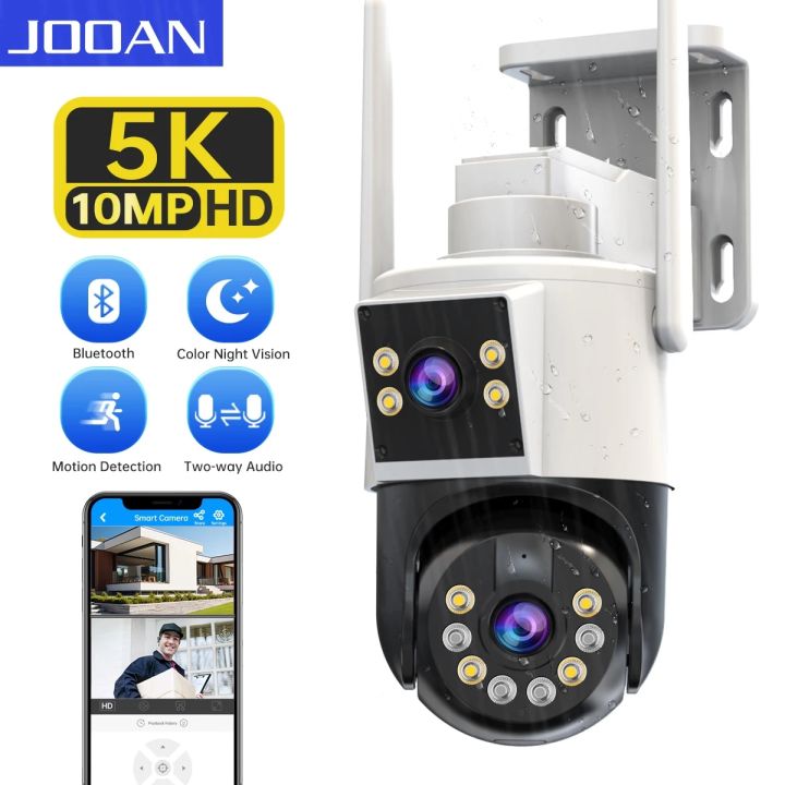 JOOAN 10MP 6MP PTZ Wifi Camera Outdoor Dual Lens IP Camera AI Tracking Security Surveillance Camera ONVIF Wireless CCTV Camera