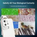 APEXEL 200X Magnification Microscope lens withCPL Mobile LED Light Micro Pocket Macro Lenses for iPhone Samsung all smartphones. 