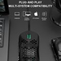 AJAZZ Aj380 New Light Weight Wired Mouse 10000DPI 16000DPI Gaming Mouse Aj380r Hollow-Out Design 6 Keys Adjustable 6 DPI Mice.