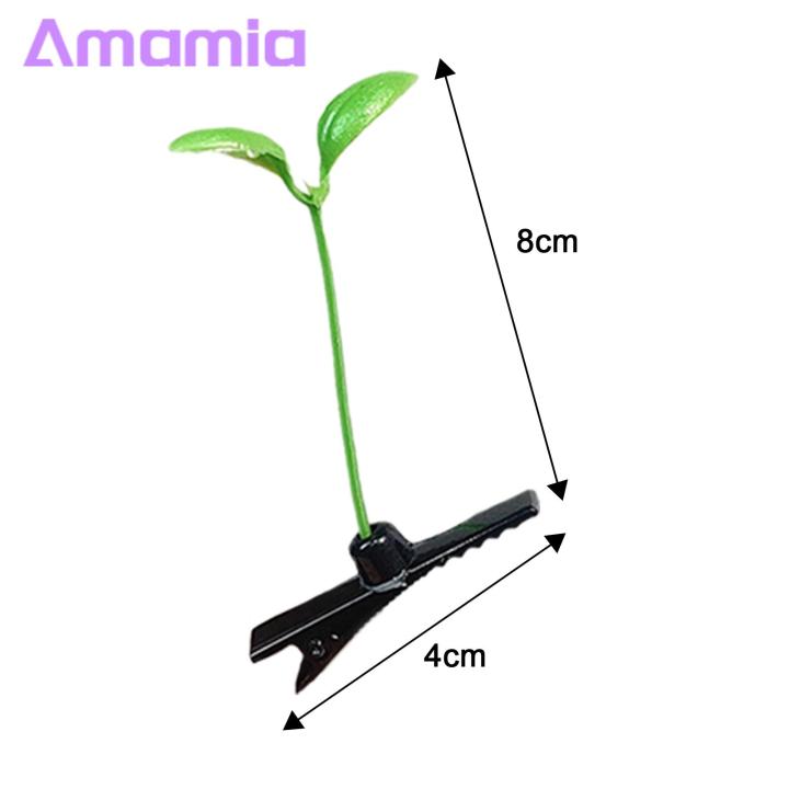 Bean%20Sprout%20Hairpins%20Realistic%20Green%20Plant%20Hair%20Clip%20Set%20Anti-slip%20Spring%20Design%20Hairpins%20Funny%20Bean%20Sprout%20Hair%20Accessories%2020/30/50pcs%20Hairpin%20Hairband%20-%20Image%203