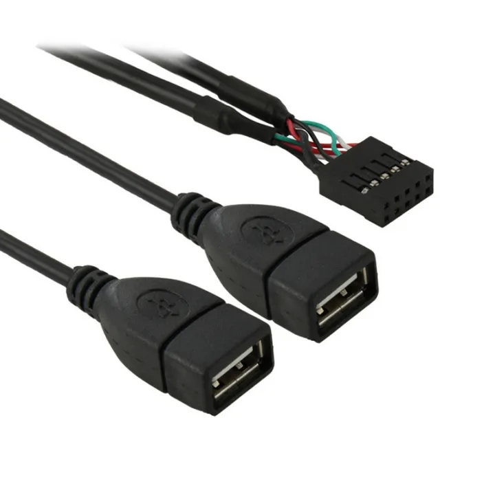 10%20Pin%20Motherboard%20Female%20Header%20to%202%20USB%202.0%20Female%20Adapter%20Cable,%20Length:%2050cm%20-%20Image%202