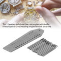 14pcs Tap and Die Set 0.7mm-2mm Jewellers Watchmakers Tap Die for Jewelry Making Watch Repair Watch Tap Die Screw Plate Set. 