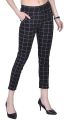 U FASHION Women & Girl Stretchable Trouser Polycotton Fabric  Checked Pattern Jegging Pant / Stretchable Jeggings. 