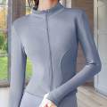 Running Jacket Fitness Exercises Clothing Workout Jacket Blue.