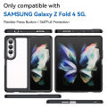 【Healer DingD】Case For Samsung Galaxy Z Fold 4 5G Flod 3 Silicone Bumper Acrylic Transparent Shockproof Phone Cover For Samsung Z Fold 4 Case.